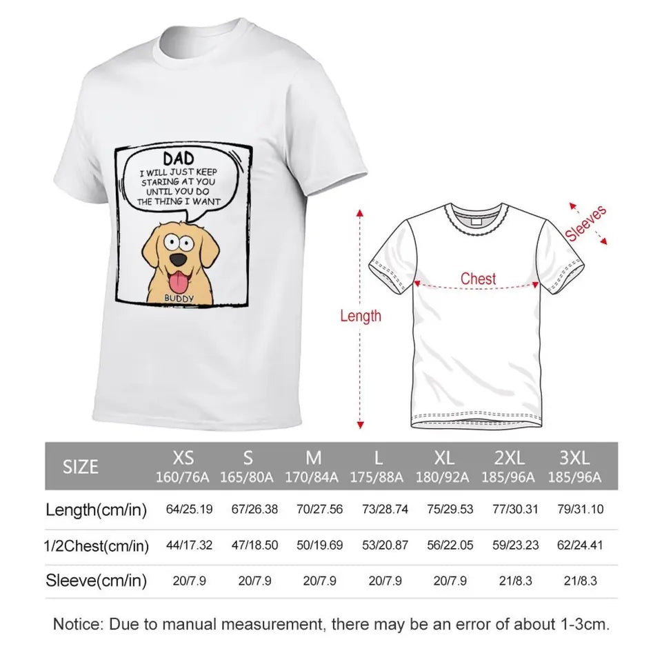 Personalized Custom Unisex T-shirt - We Will Just Keep Staring At You - Gift For Pet Owners