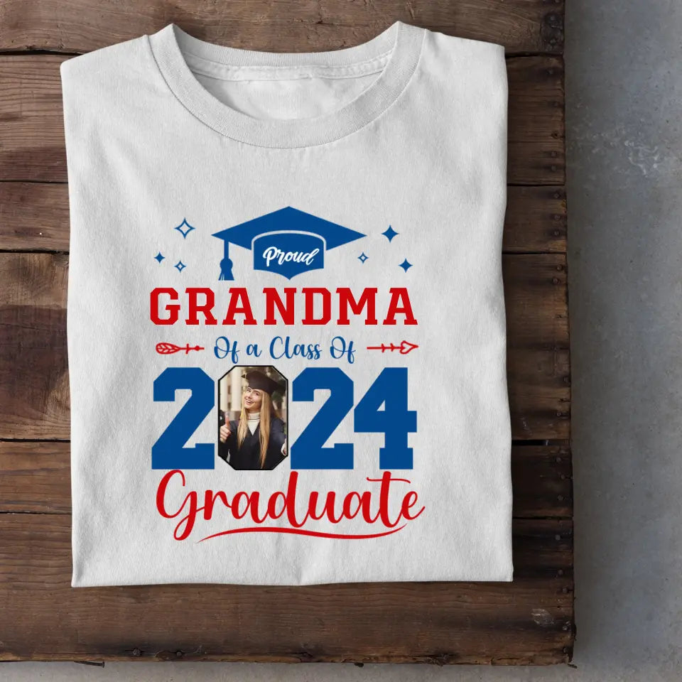 Personalized Class of 2025 Proud Graduate T-Shirt, Custom Photo