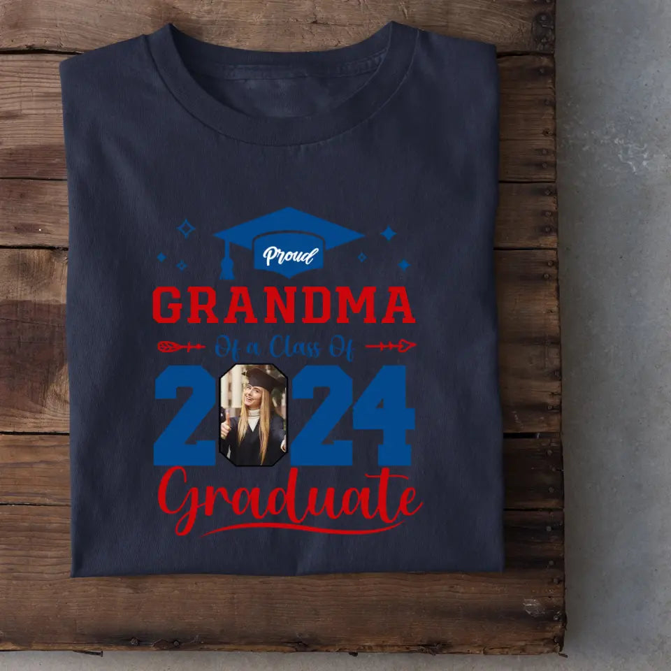 Personalized Class of 2025 Proud Graduate T-Shirt, Custom Photo