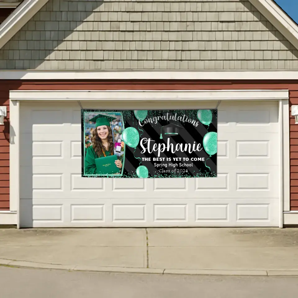 Personalized Custom Light Dot Balloon Graduation Banner, Graduation Decorations