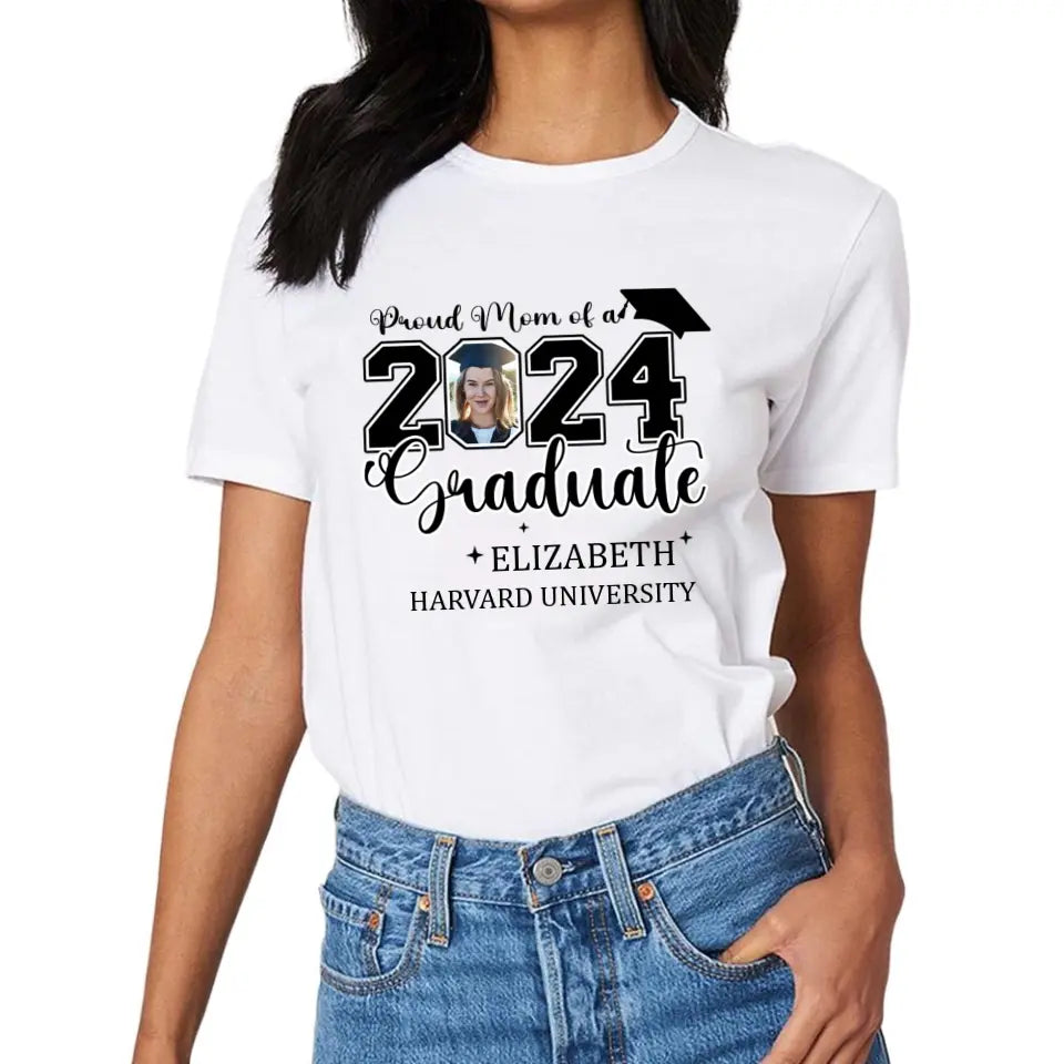 Class of 2025 Proud Mom and Dad T-Shirts, Graduation Gifts, Custom Photos