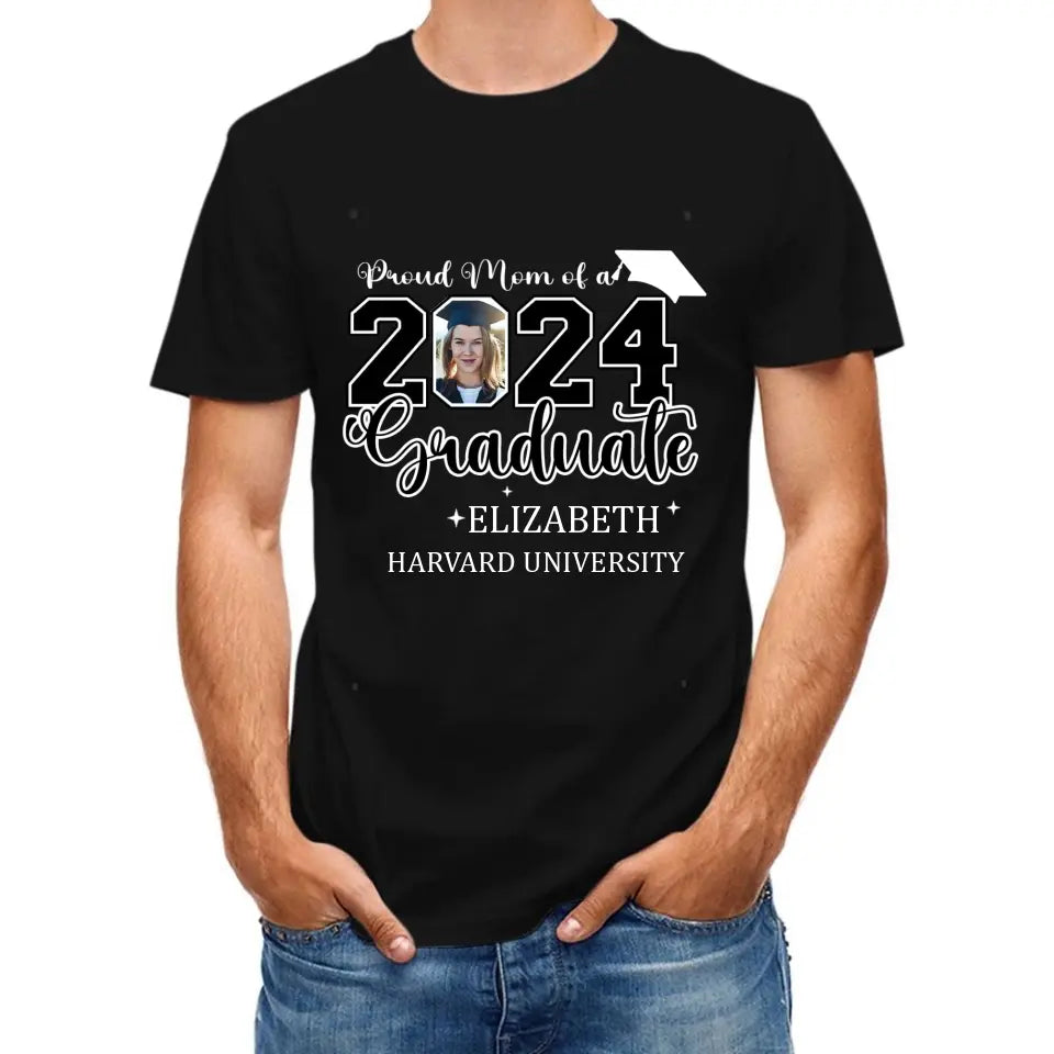 Class of 2025 Proud Mom and Dad T-Shirts, Graduation Gifts, Custom Photos