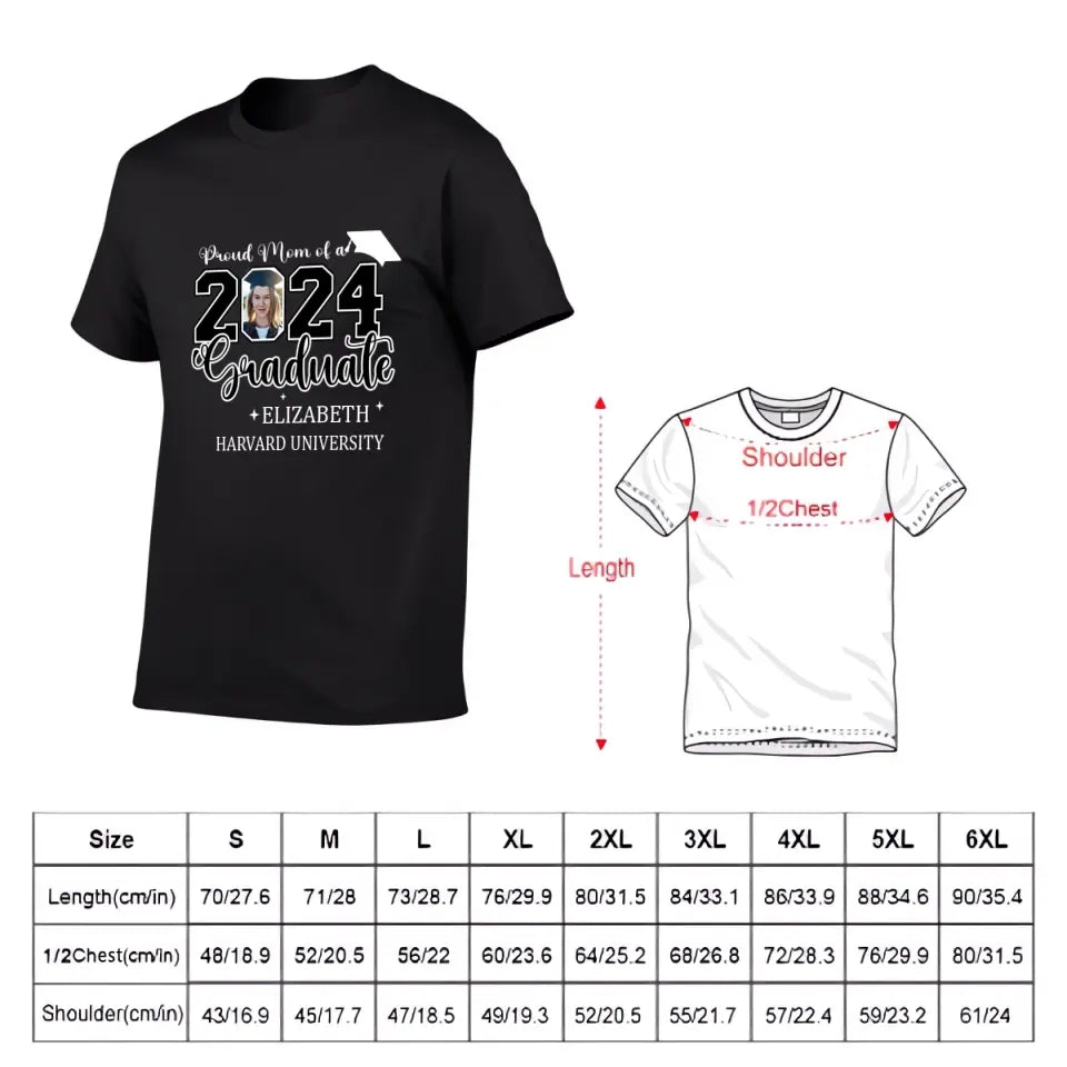 Class of 2025 Proud Mom and Dad T-Shirts, Graduation Gifts, Custom Photos