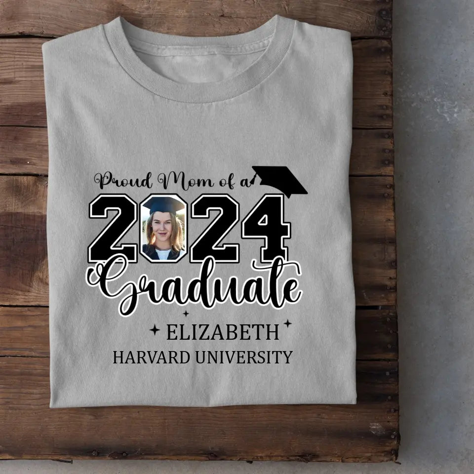 Class of 2025 Proud Mom and Dad T-Shirts, Graduation Gifts, Custom Photos