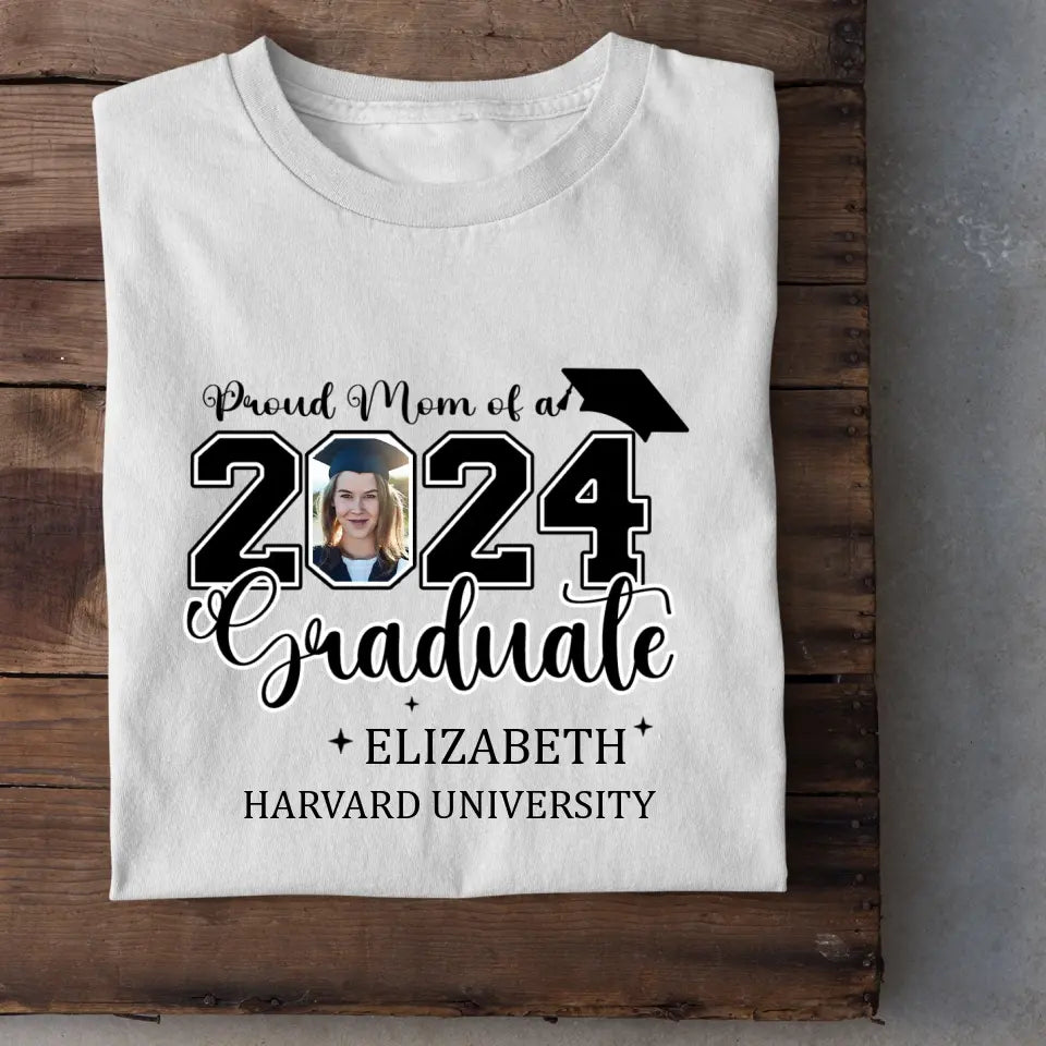 Class of 2025 Proud Mom and Dad T-Shirts, Graduation Gifts, Custom Photos