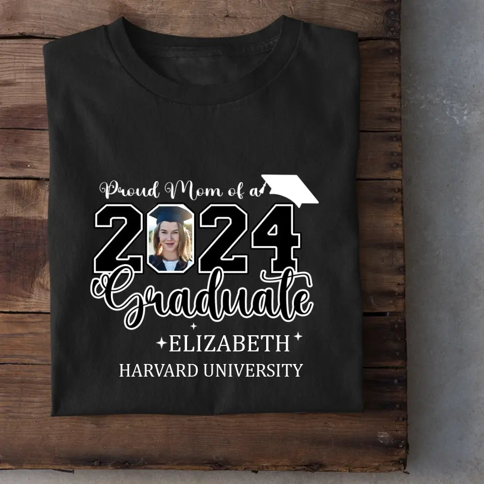 Class of 2025 Proud Mom and Dad T-Shirts, Graduation Gifts, Custom Photos