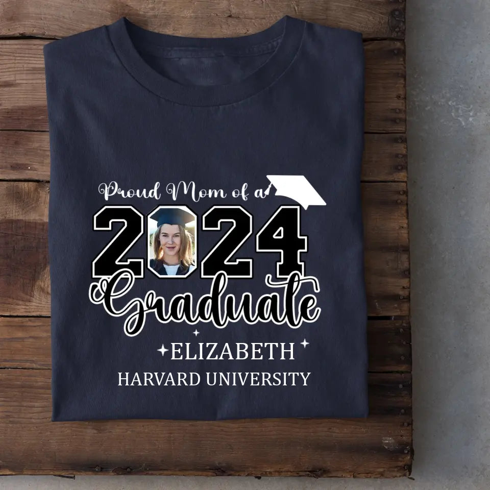 Class of 2025 Proud Mom and Dad T-Shirts, Graduation Gifts, Custom Photos