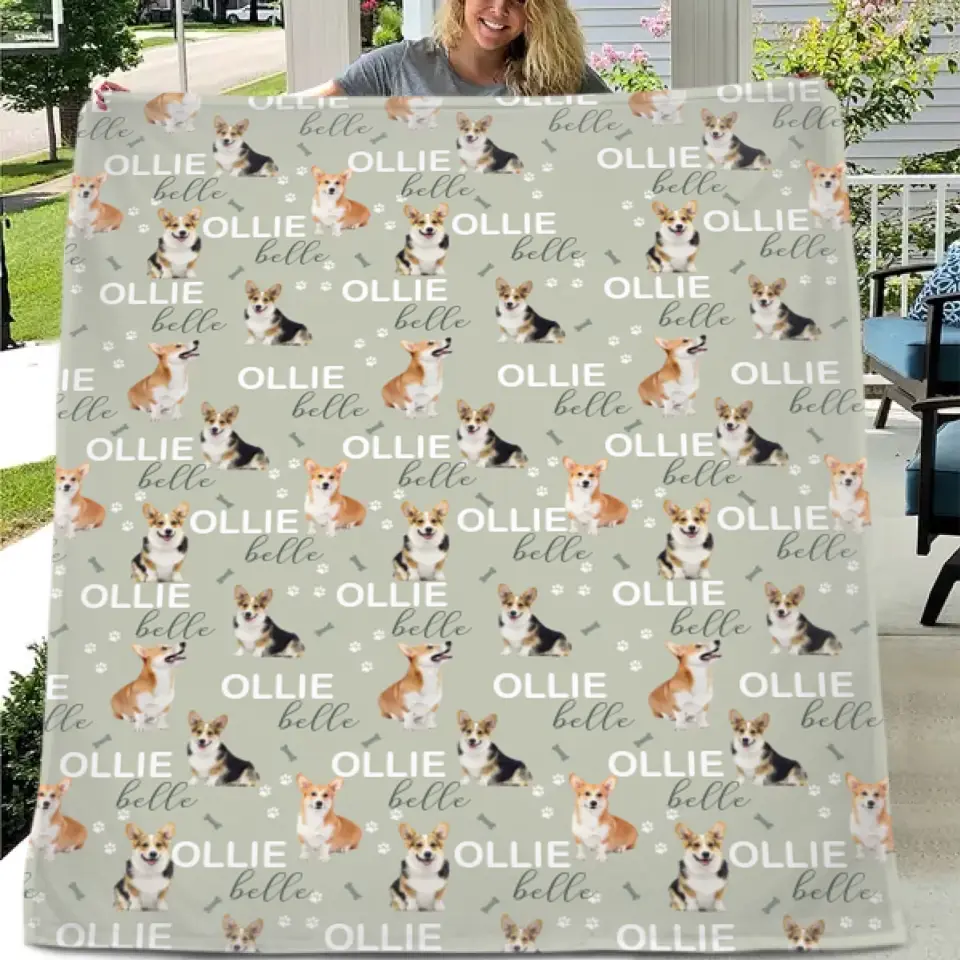 Name Customized Children's Blankets, Dog Breeds
