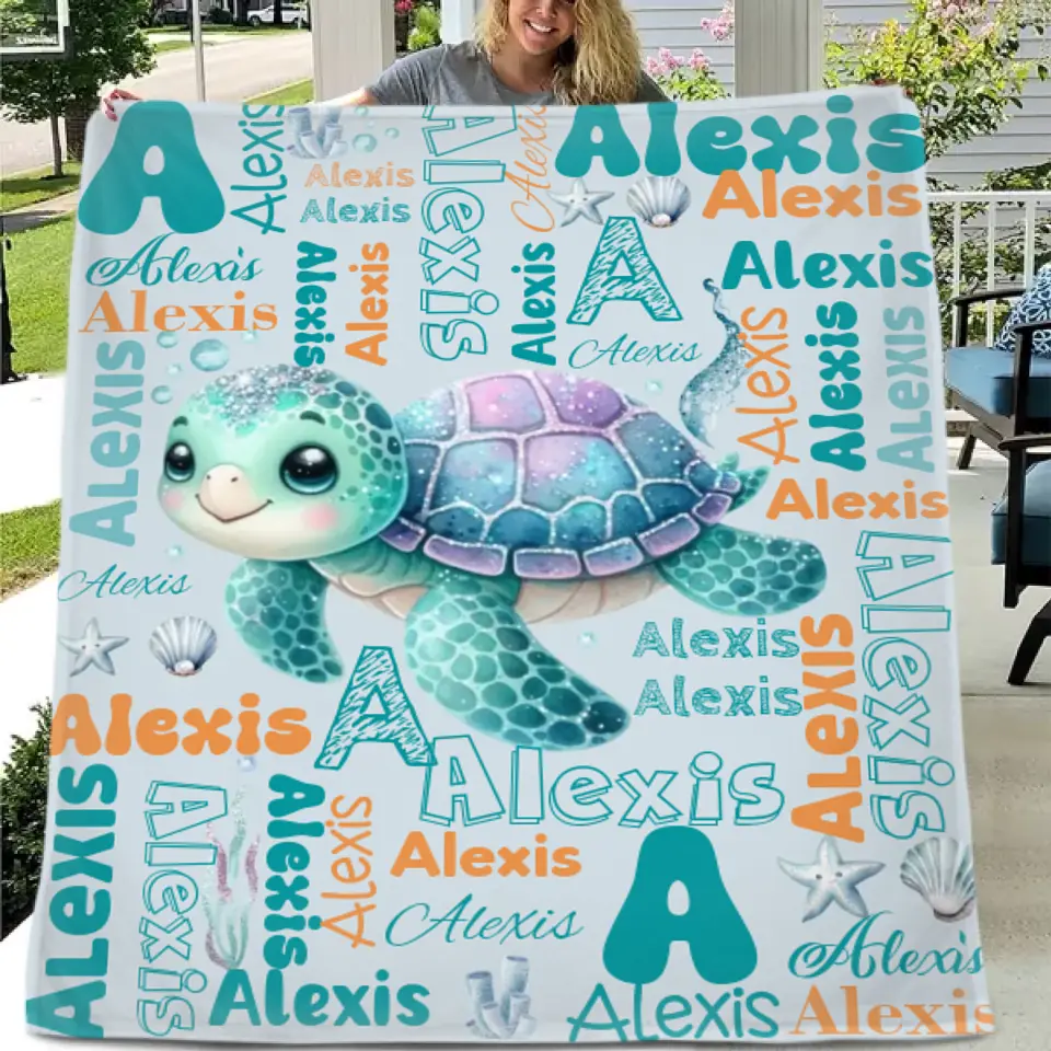 Custom Name Swaddle For Kids, Grandkids -Personalized Dinosaur Photo Blanket