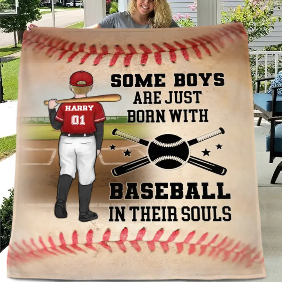 Baseball Sport - Personalized Blanket - Gifts for Baseball players,Enthusiasts