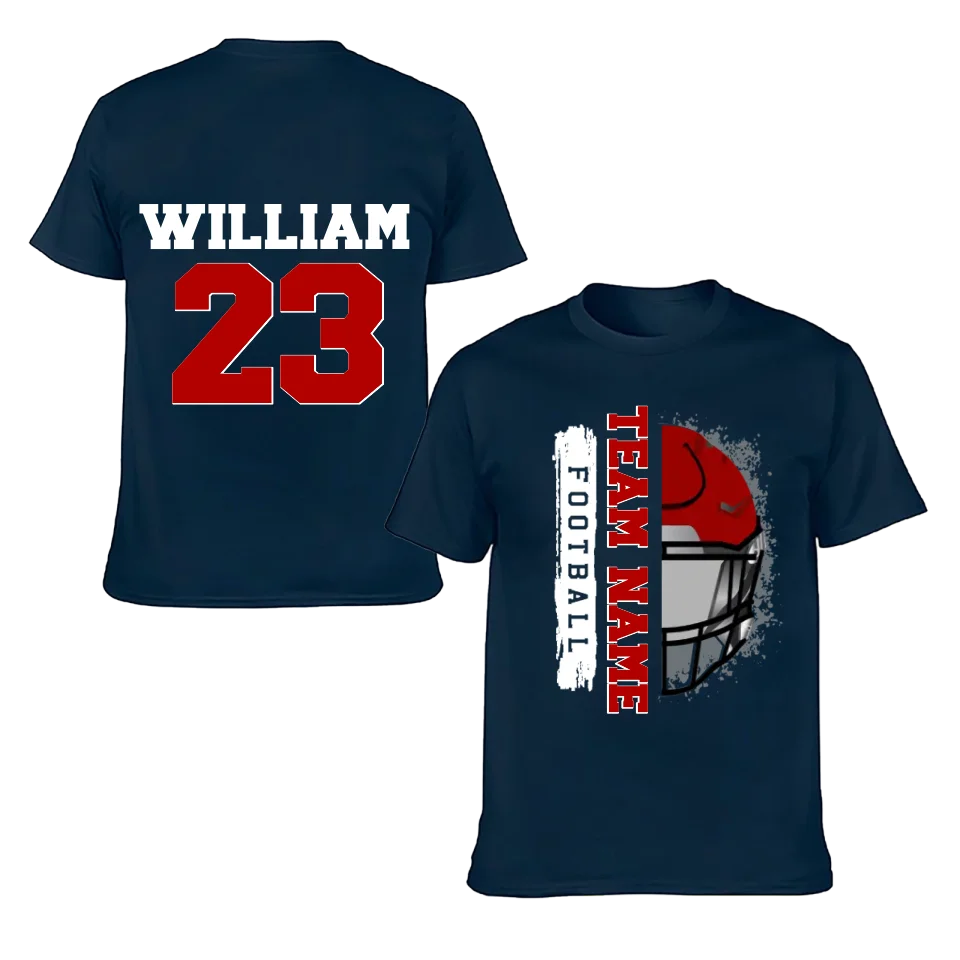 Football Helmet - Personalised Helmets And Name T-shirt - A Gift for Football Players,Lovers
