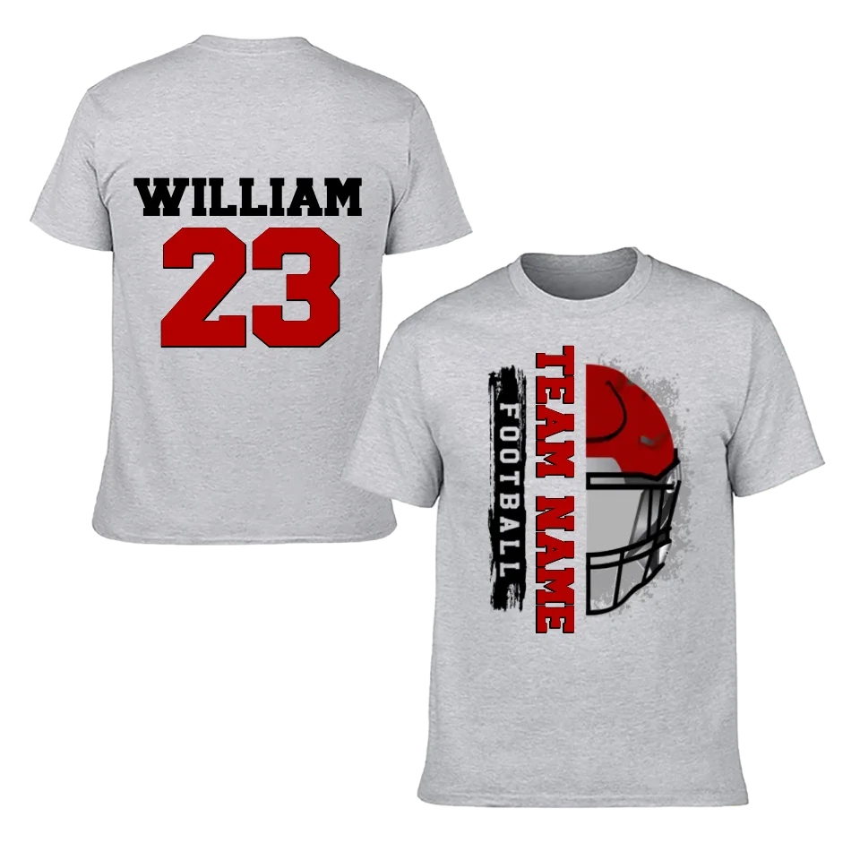 Football Helmet - Personalised Helmets And Name T-shirt - A Gift for Football Players,Lovers
