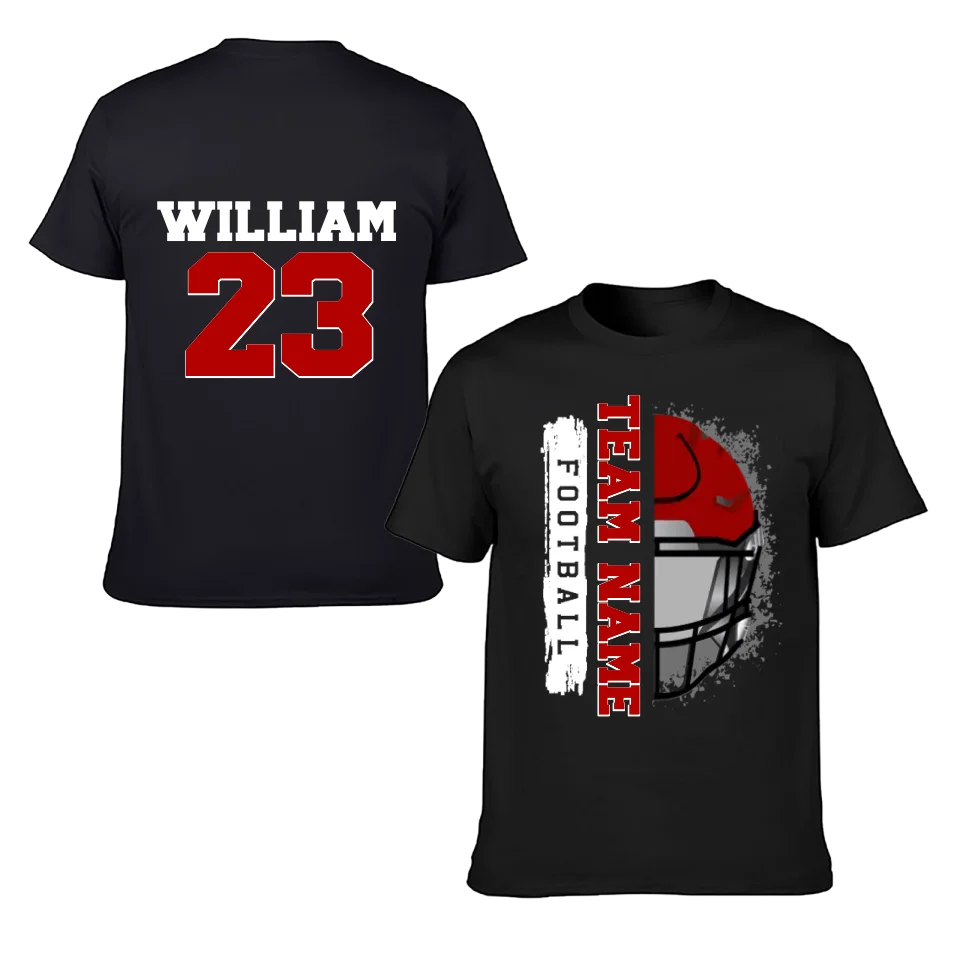 Football Helmet - Personalised Helmets And Name T-shirt - A Gift for Football Players,Lovers