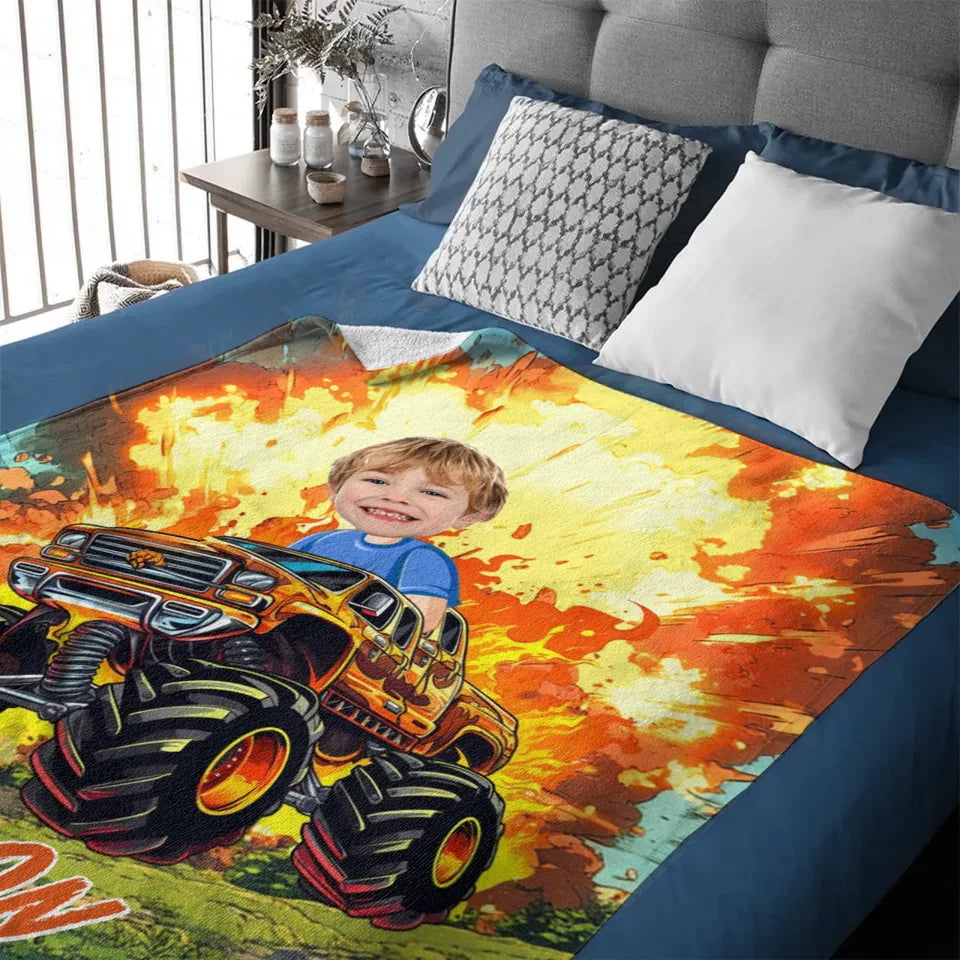 Big Bang - Personalised Photo Truck Blankets - Gifts for Child