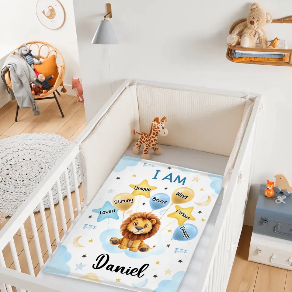Cute Animal - Personalised Blanket With Name And Animal Print - A Gift For Family,Kids,Newborn