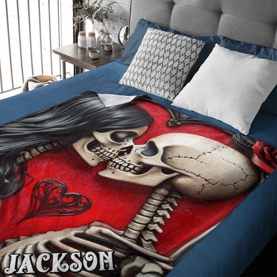 Customized Blankets Filled with Love - Personalized Name Till Death Do Us Part Eternal Love Blanket - A Gift For Boyfriend,Girlfriend,Husband,Wife