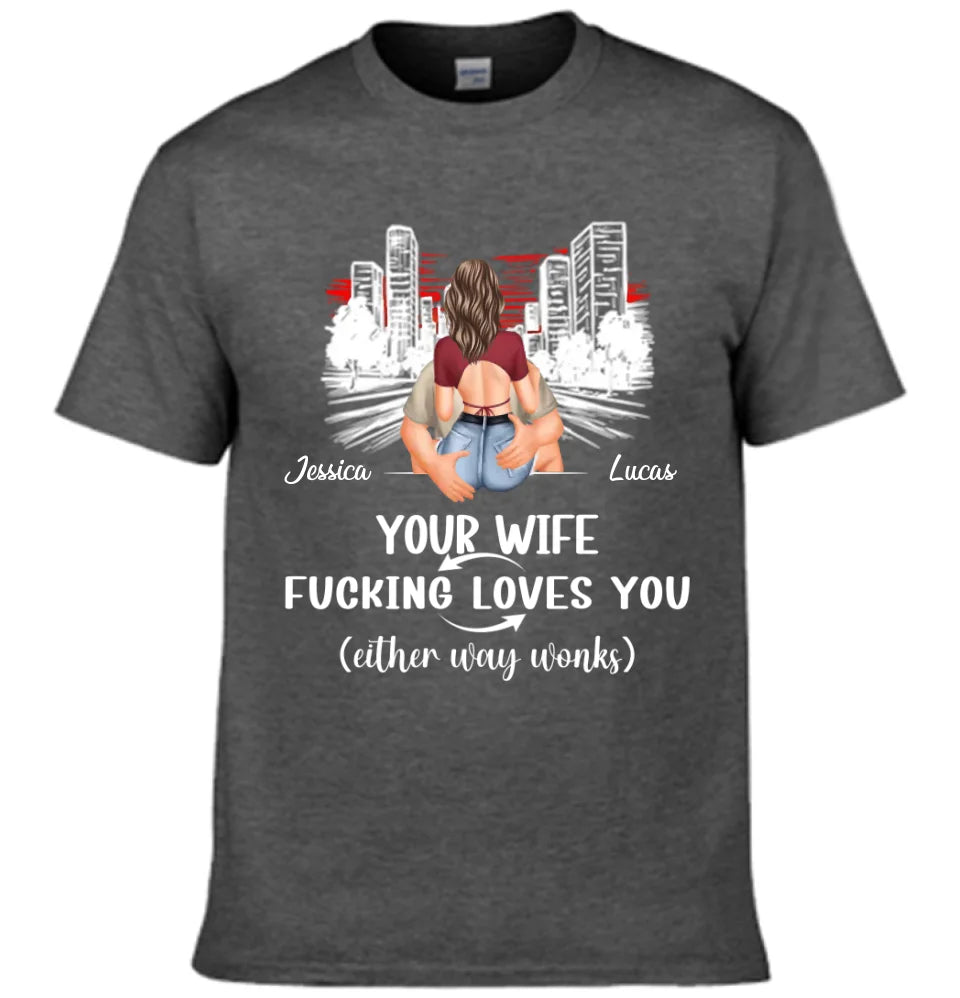 Customized Safe Driving Reminder Clothing - Personalized Name and Character Safe Driving Themed Couple's Clothes - A Gift For Husband,Boyfriend
