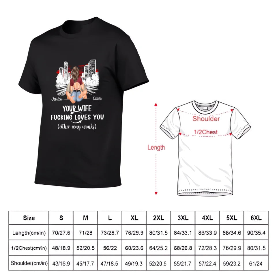 Customized Safe Driving Reminder Clothing - Personalized Name and Character Safe Driving Themed Couple's Clothes - A Gift For Husband,Boyfriend