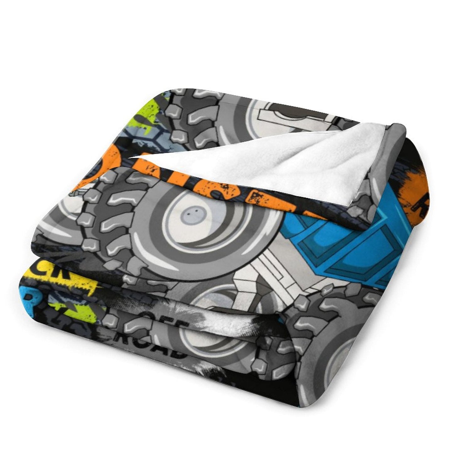️Custom Name Cartoon Truck Blanket
