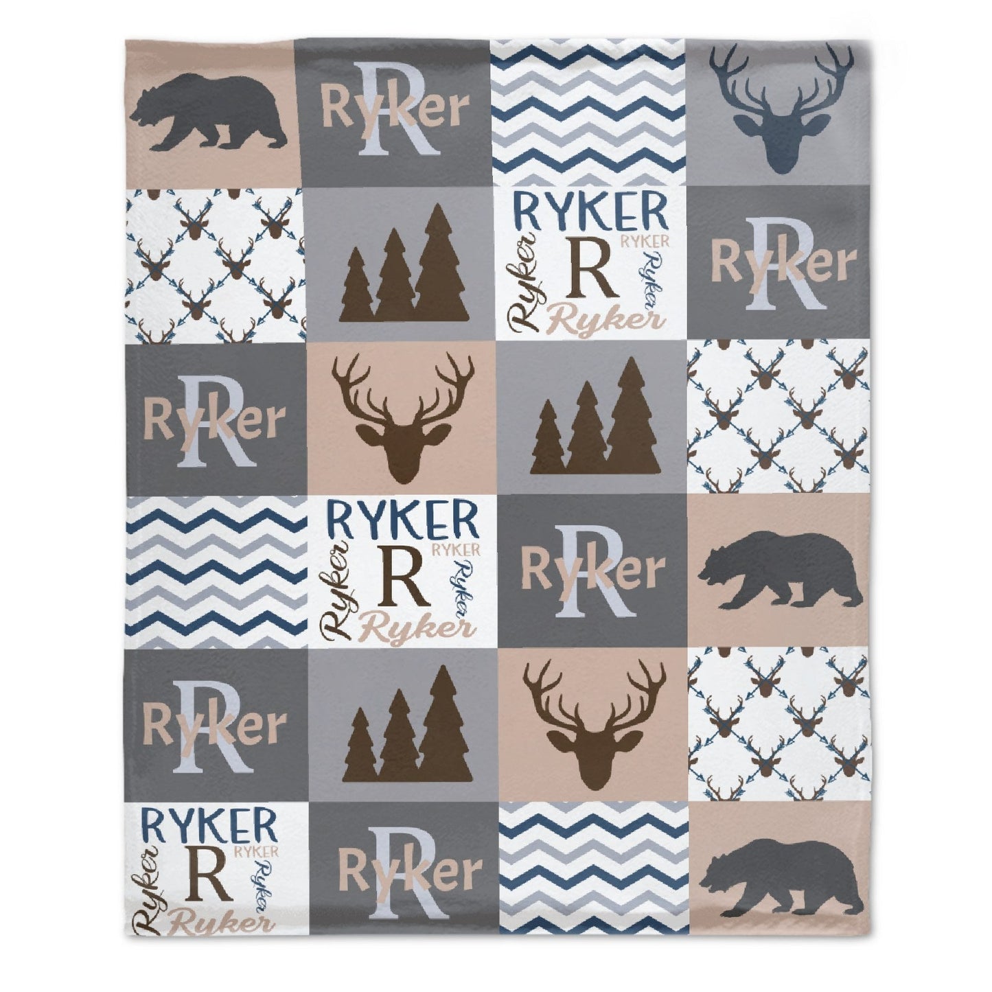 ️Baby Blanket - Baby Shower Gift - Woodland Animals Baby Bedding - Woodland Baby Bedding
