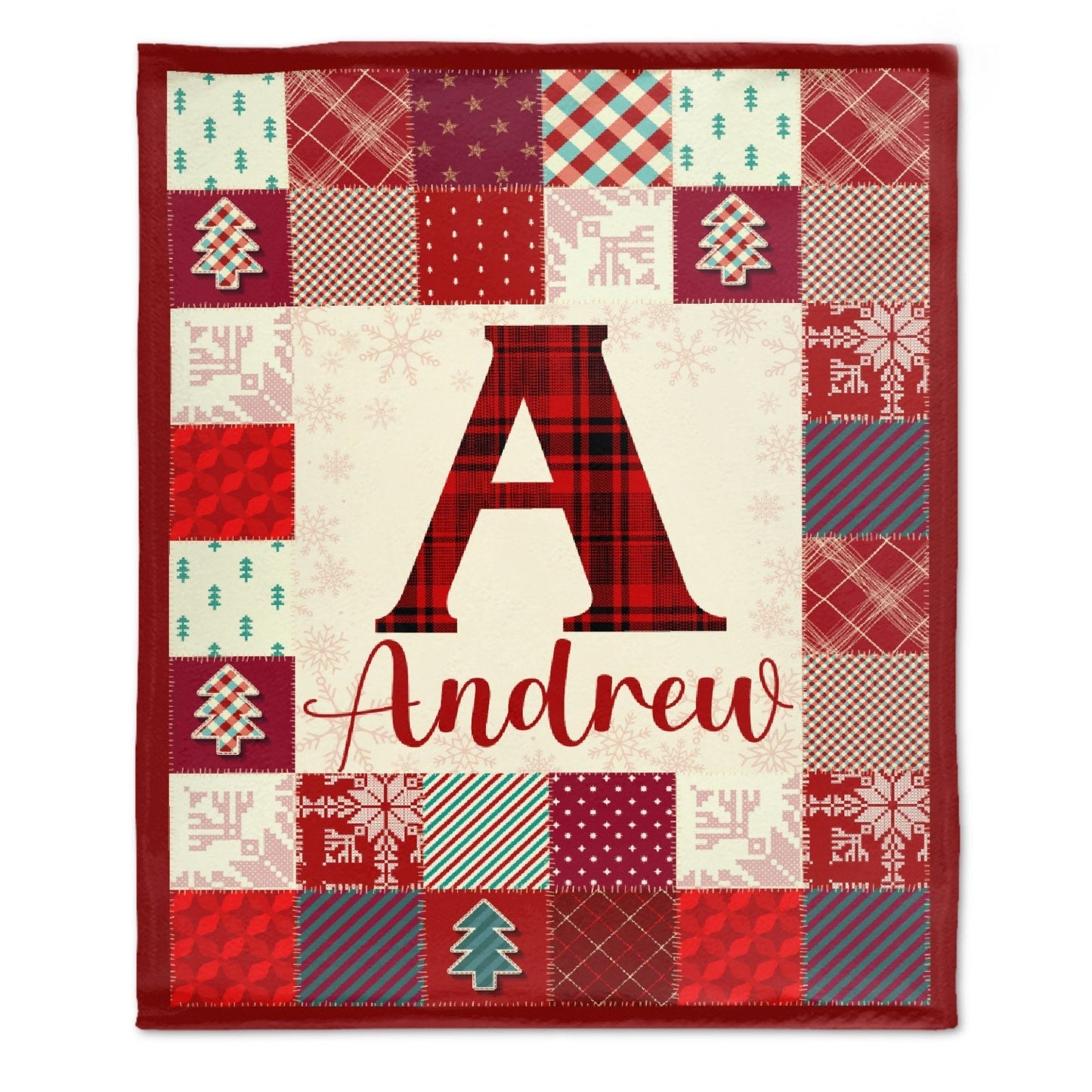 ️Customized Merry Christmas Monogrammed Name Blanket-Christmas Blanket