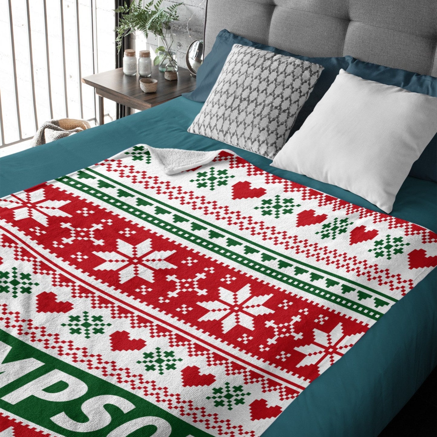 ️Personalized Name Merry Christmas Blanket-Christmas Gifts for Family