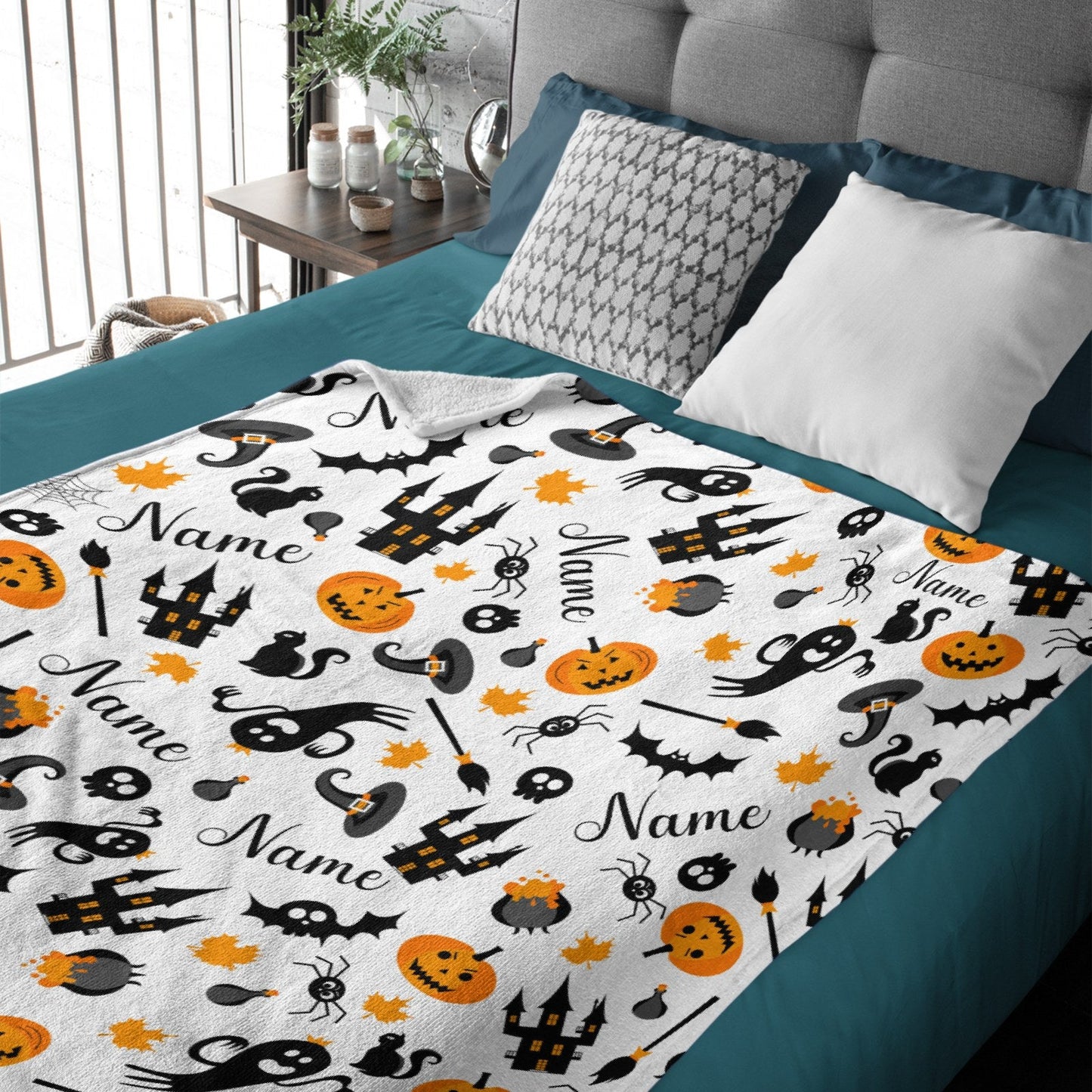 ️Halloween Name Personalized Custom Blanket