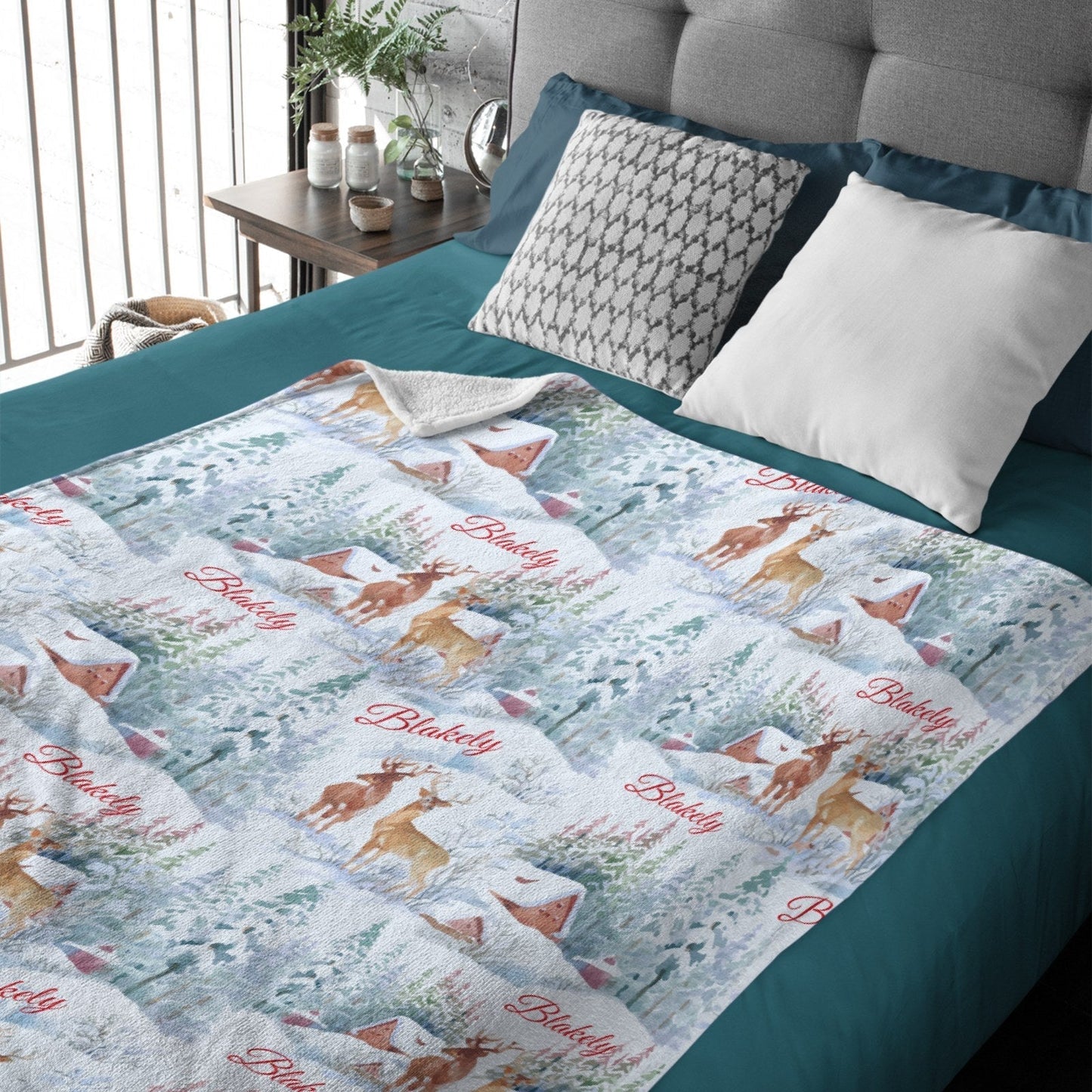 ️Personalized Custom Christmas Kids Name Blanket