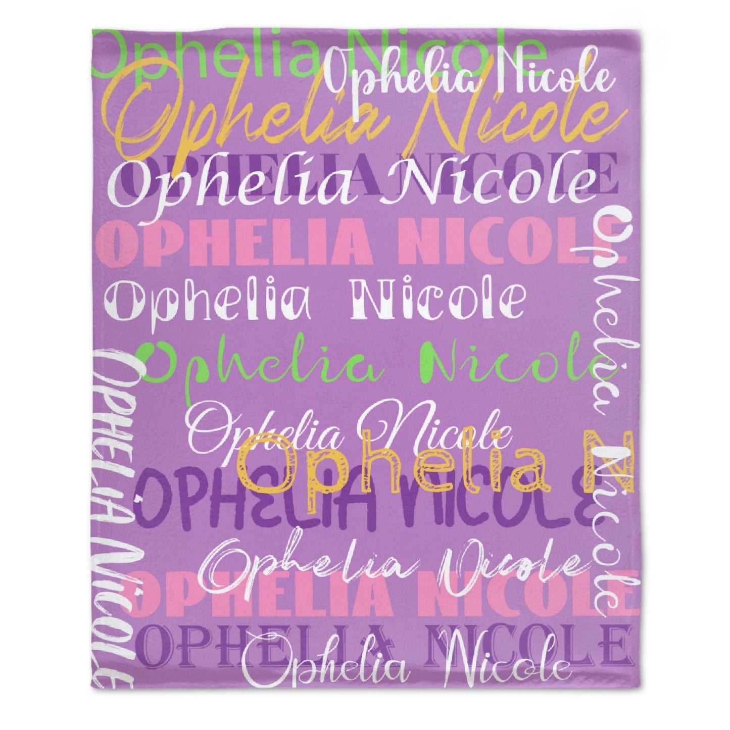 ️Personalized Name Blanket
