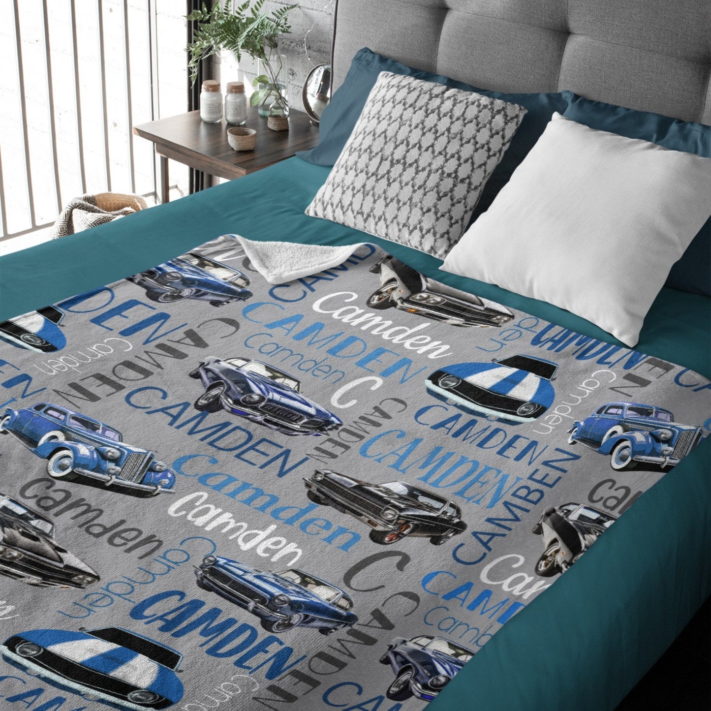 ️Muscle Sports Car Personalized Baby Blanket