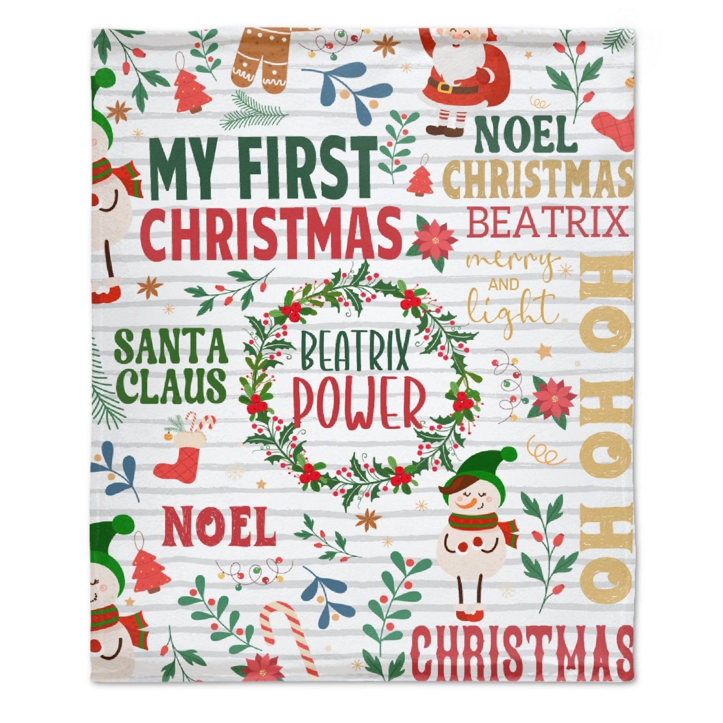 ️My First Christmas Blanket-Custom Baby Christmas Blanket