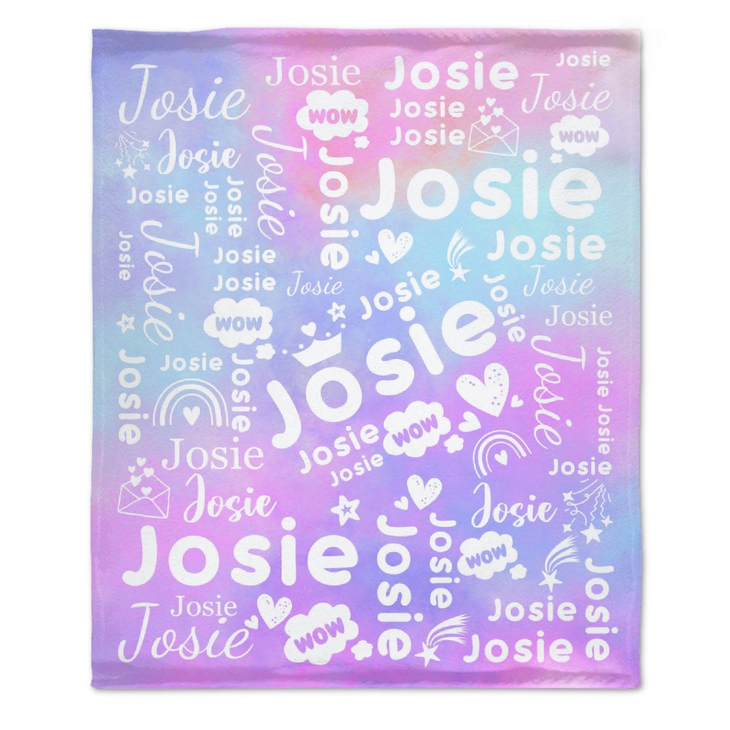 ️Multicolor Name Personalized Custom Blanket - Perfect Gifts for Birthday