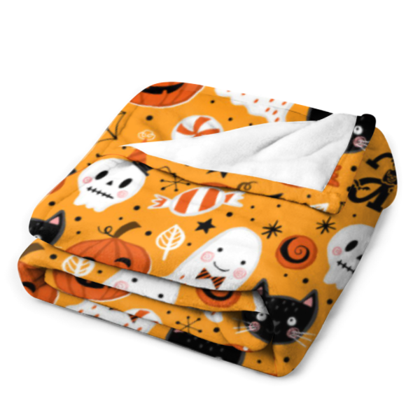 ️Halloween Name Personalized Custom Blanket - Halloween Gifts