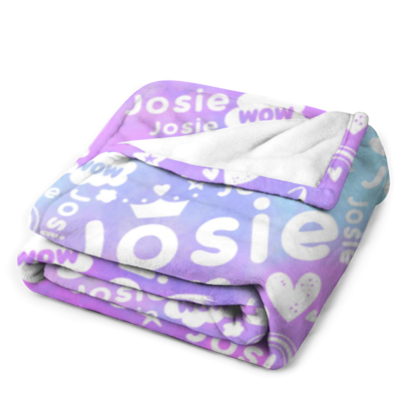 ️Multicolor Name Personalized Custom Blanket - Perfect Gifts for Birthday