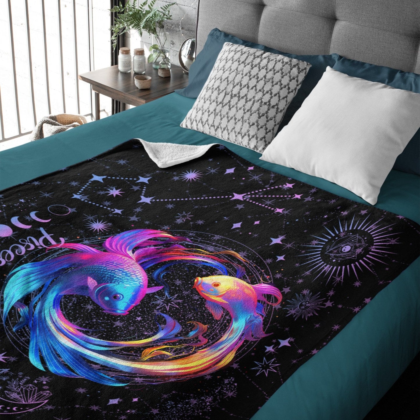 ️Fantasy twelve constellations themed name custom blanket