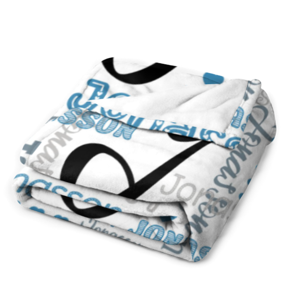 ️Multicolor Name Personalized Custom Blanket - Perfect for Birthday Gifts
