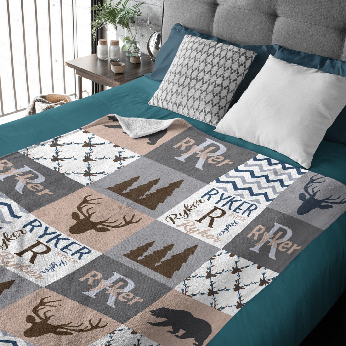 ️Baby Blanket - Baby Shower Gift - Woodland Animals Baby Bedding - Woodland Baby Bedding