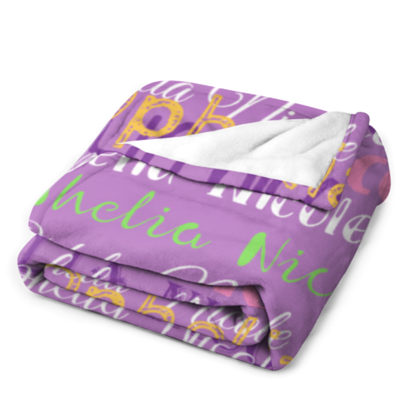 ️Personalized Name Blanket