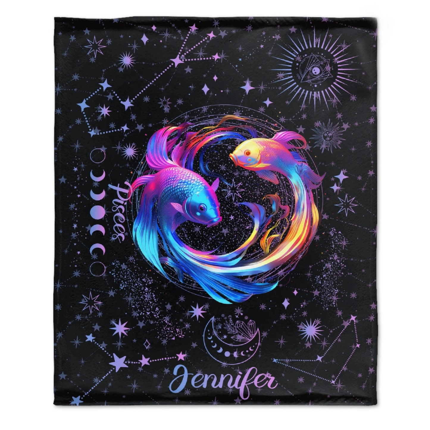 ️Fantasy twelve constellations themed name custom blanket