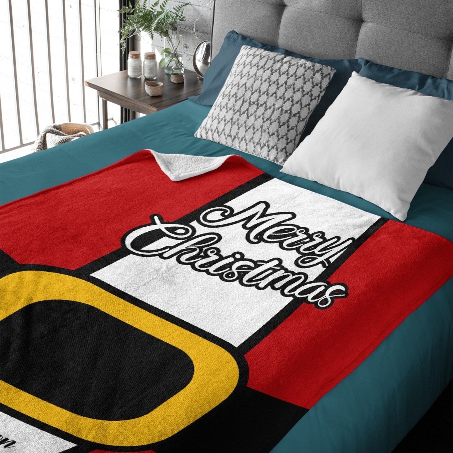 ️Personalized Christmas Santa Name Blanket-Funny Christmas Gift