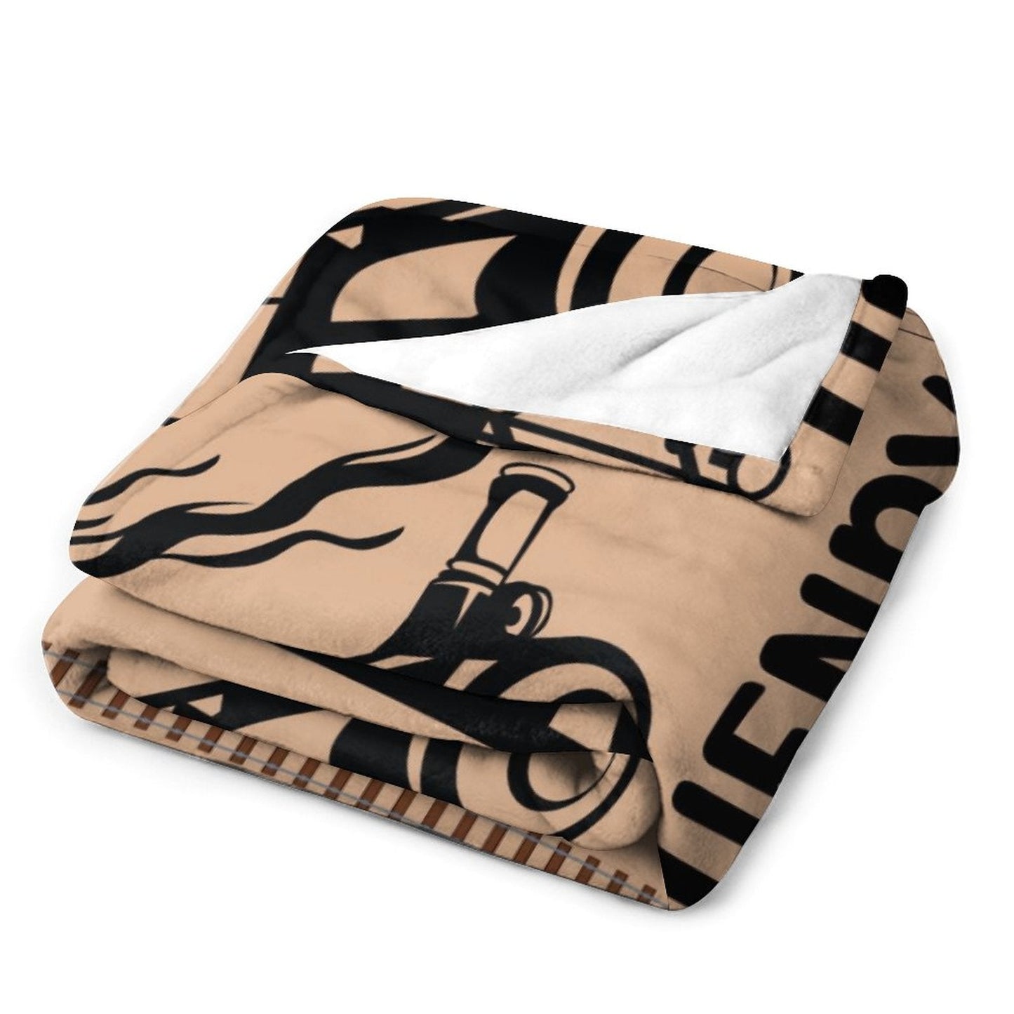 ️Personalized Name Vintage Train Kids Blanket