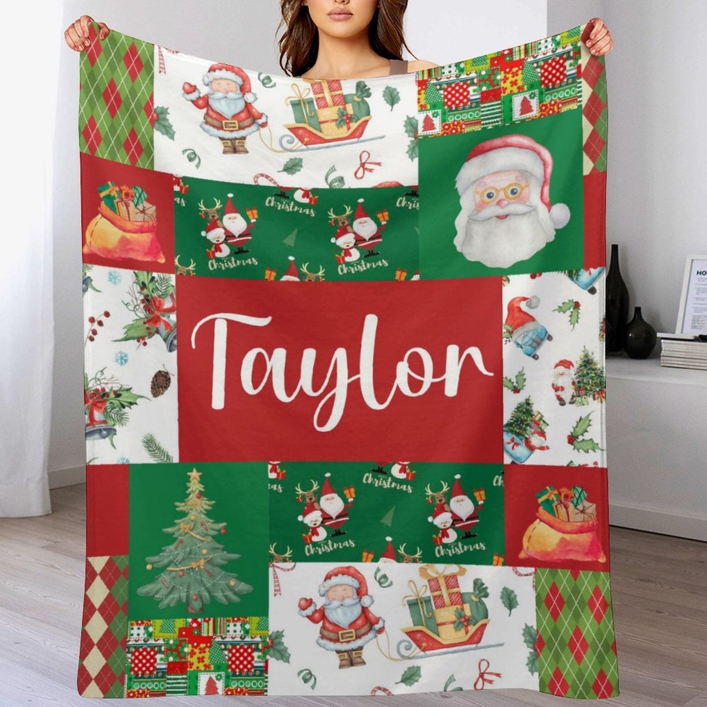 ️Christmas Personalized Christmas Baby Blanket