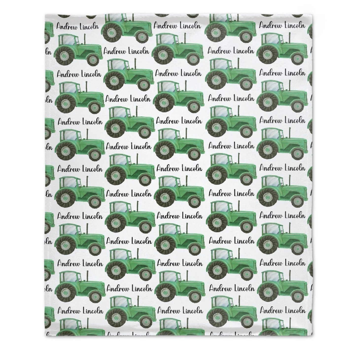 ️Farm Tractor Custom Name Blanket - Gifts for baby