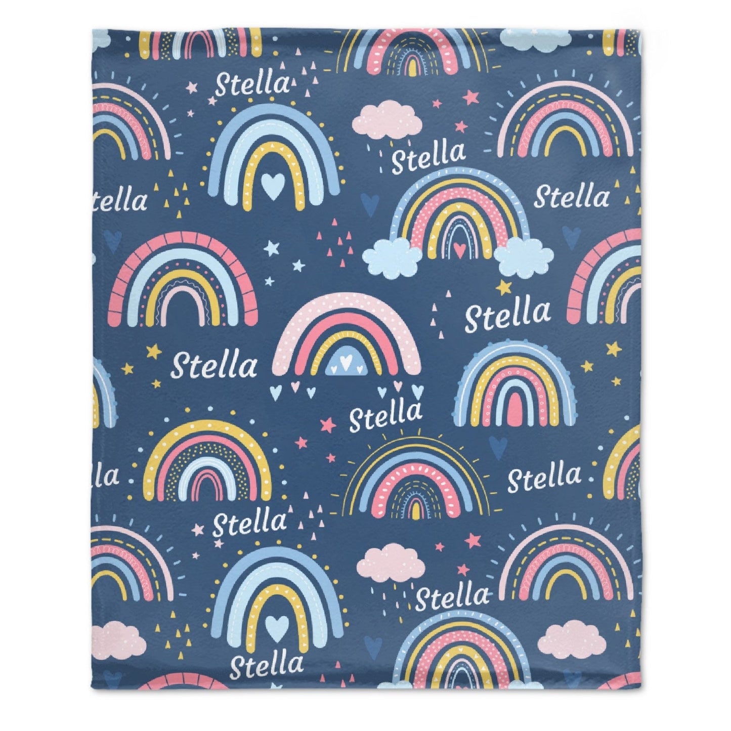 ️Personalized Cute Rainbow Blanket - Blanket for Girls