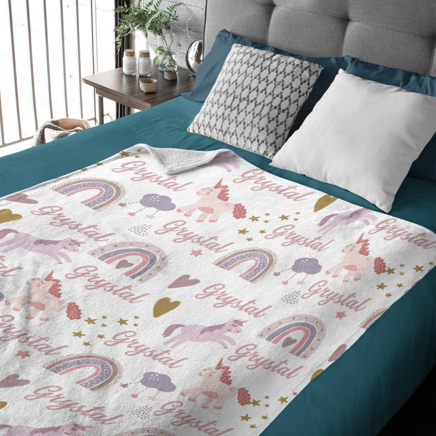 ️Unicorns Dream of Personalized Blankets for KidsBaby