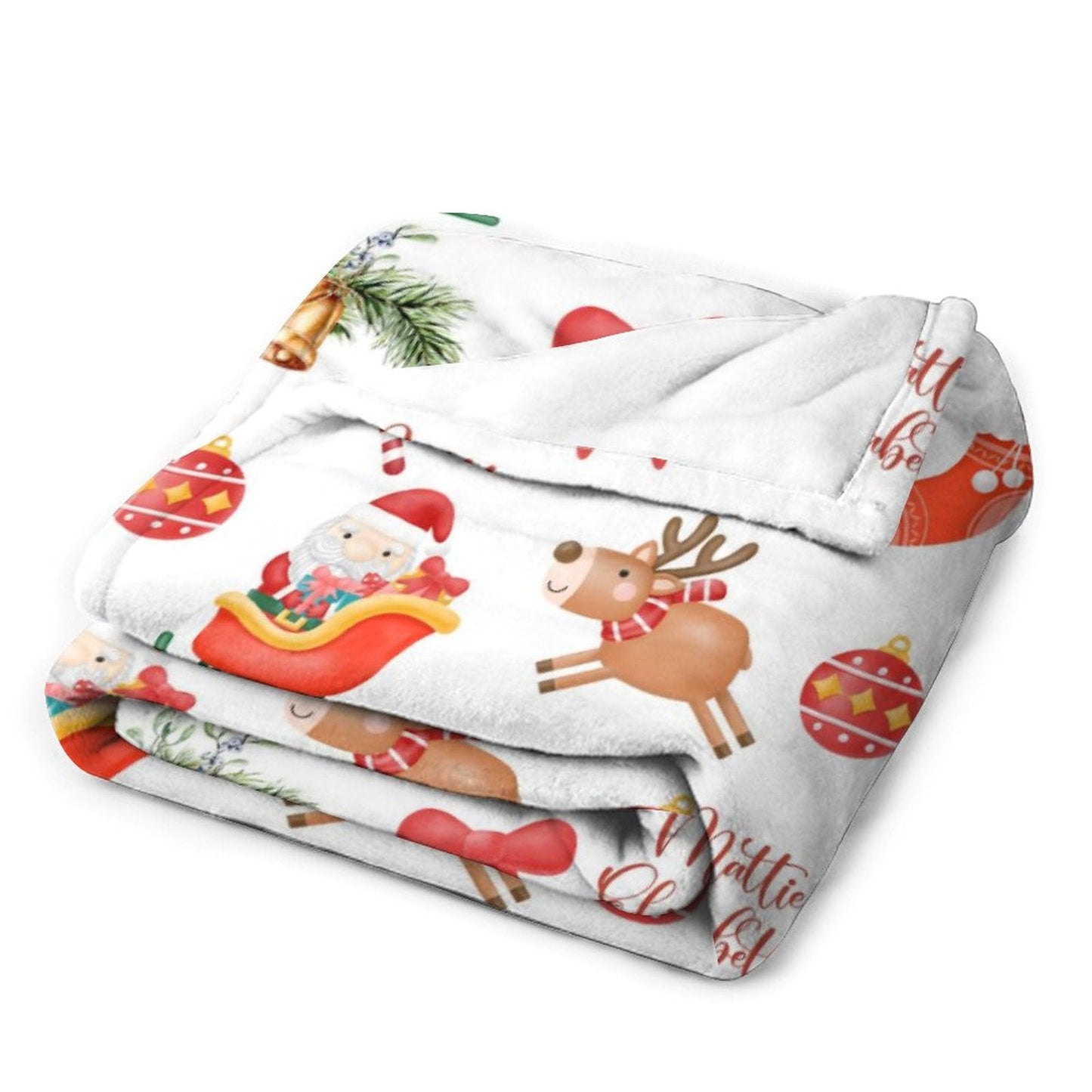 ️Personalized Christmas Baby Blanket