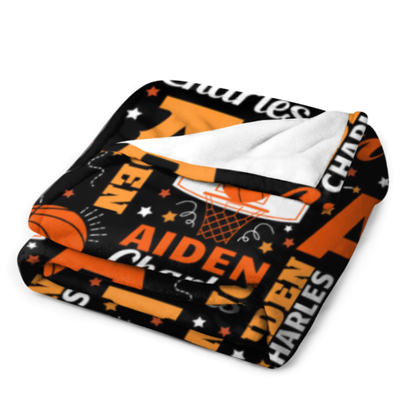 ️Custom Basketball Personalized Blanket - Gifts for Gifts Kids