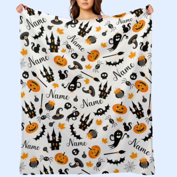 ️Halloween Name Personalized Custom Blanket