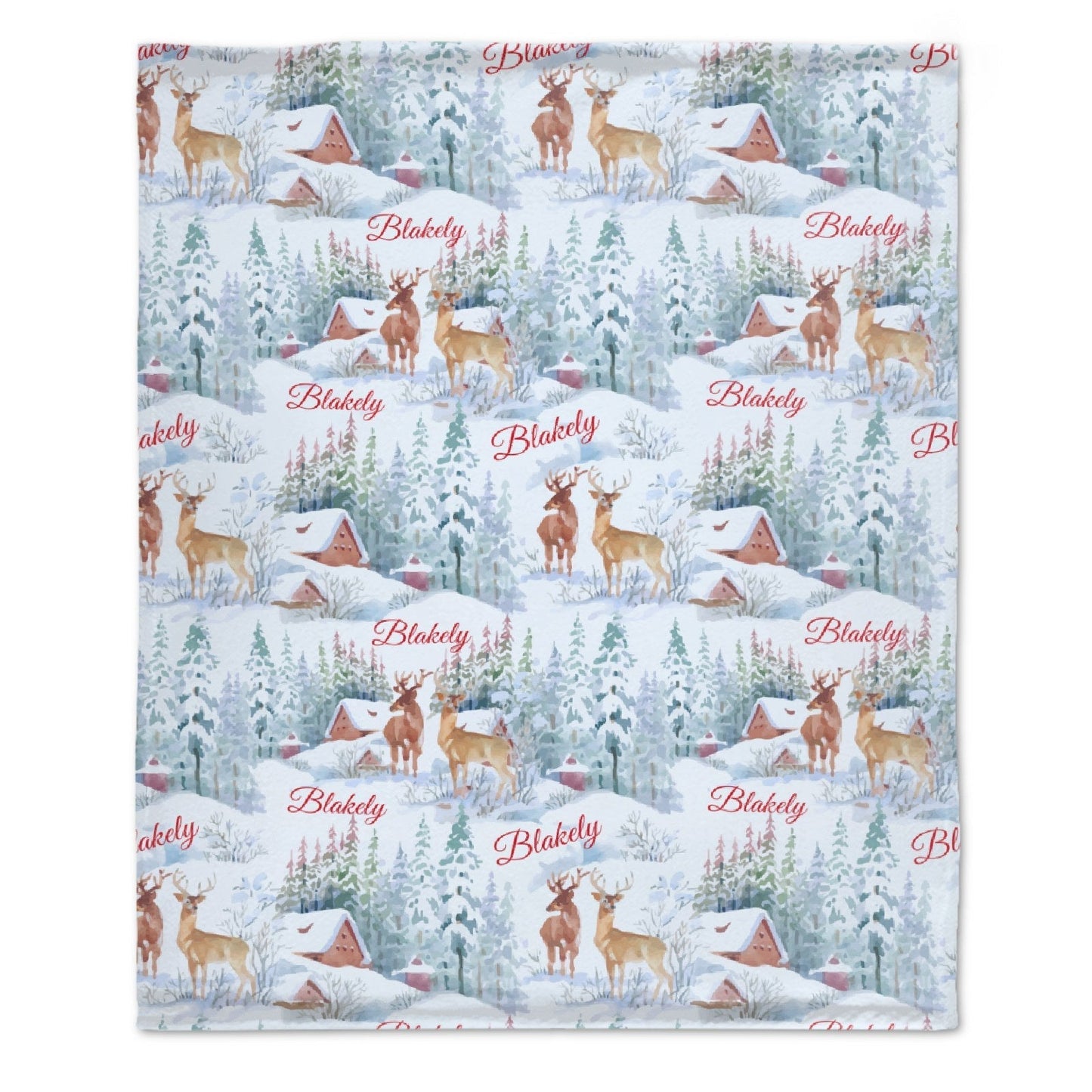 ️Personalized Custom Christmas Kids Name Blanket
