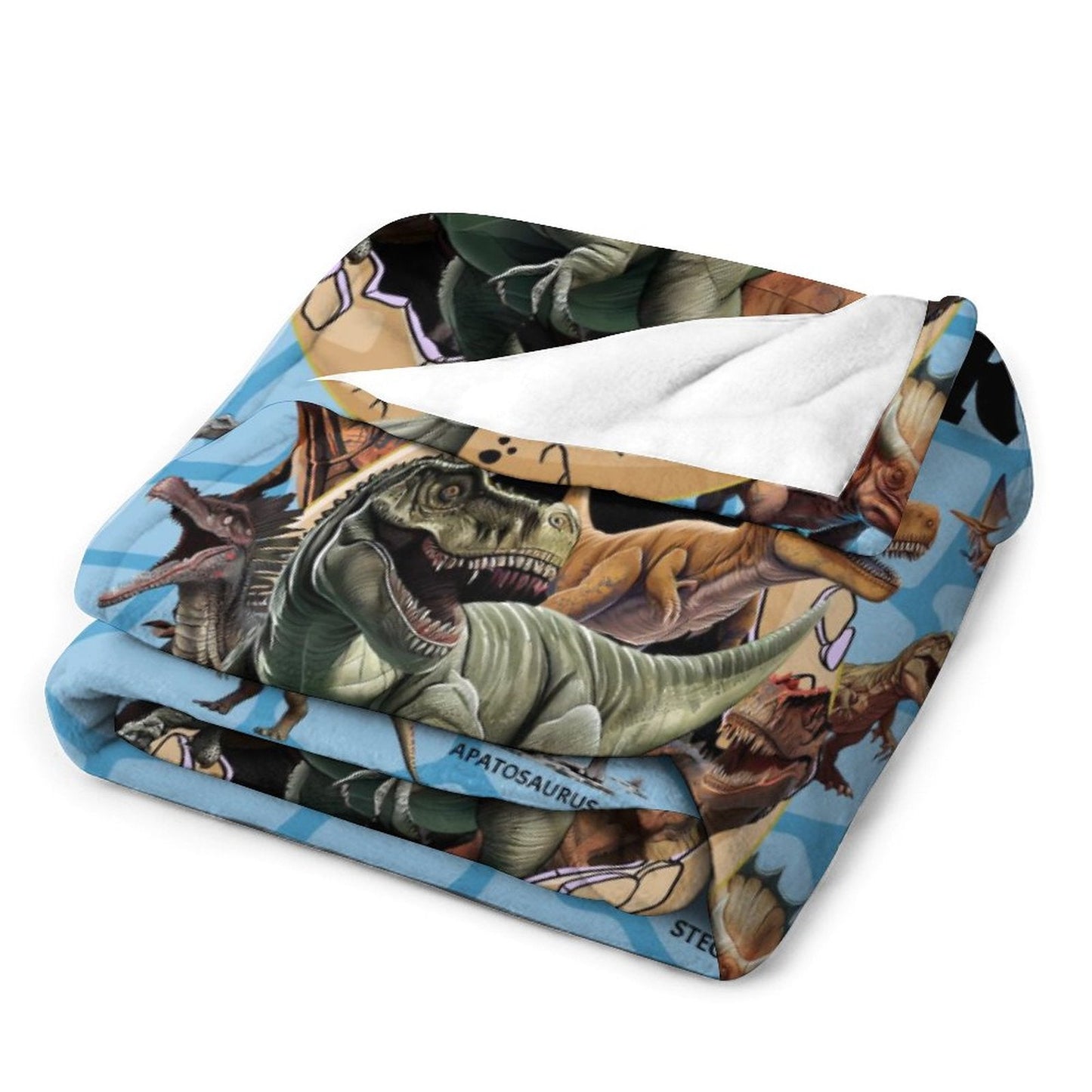 ️Personalized Custom Name Blankets - Dinosaur Theme